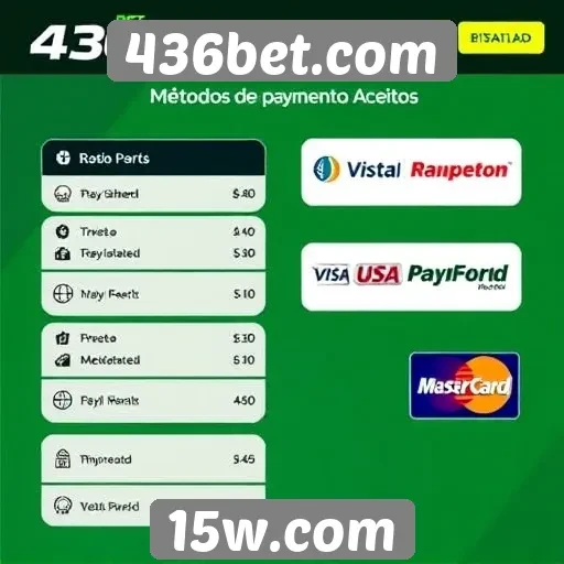 Métodos de pagamento aceitos na 436bet