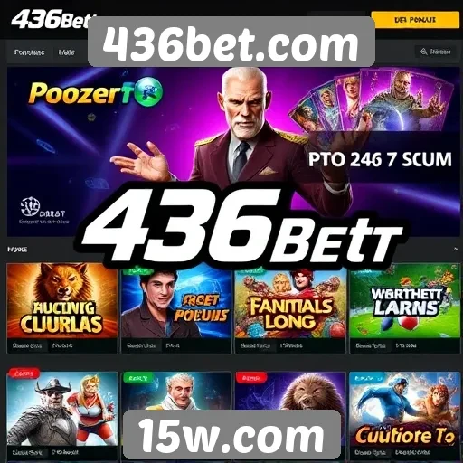 Variedade de jogos disponíveis em 436bet